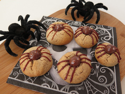 goûter Halloween spider cookies